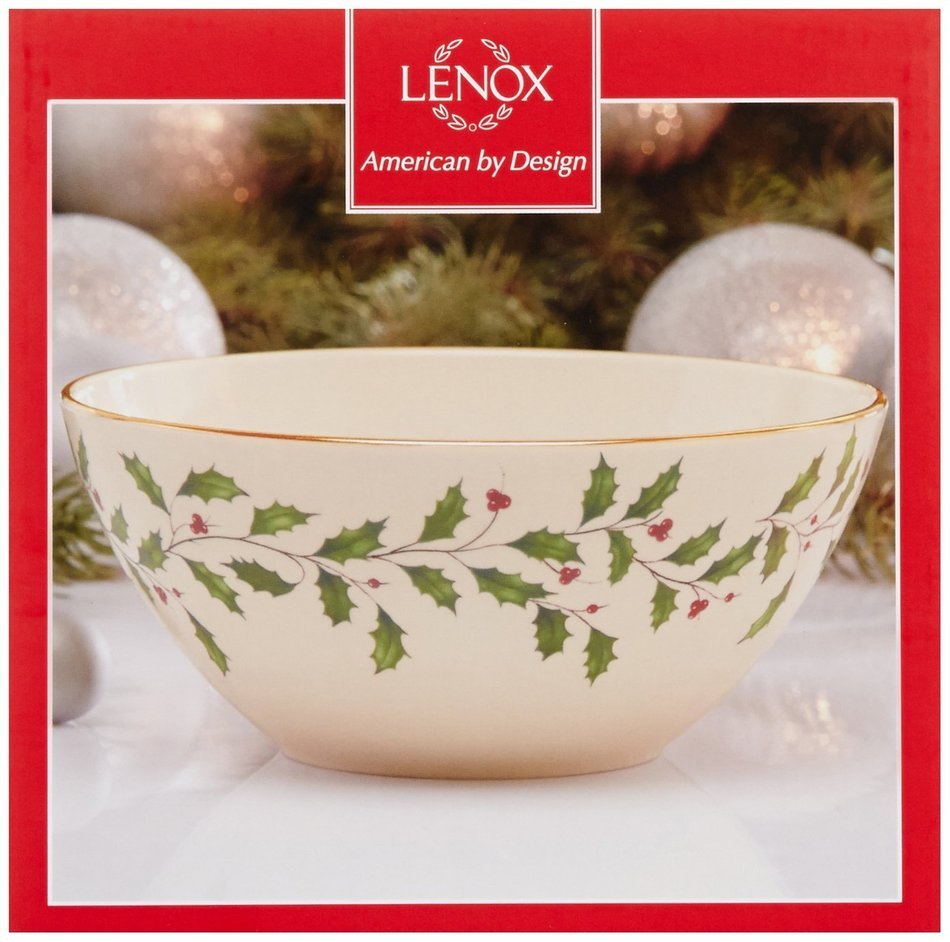 Lenox Holiday Gravy Boat with Stand,Ivory N27