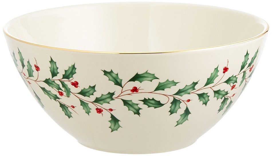 Lenox Holiday Gravy Boat with Stand,Ivory N28