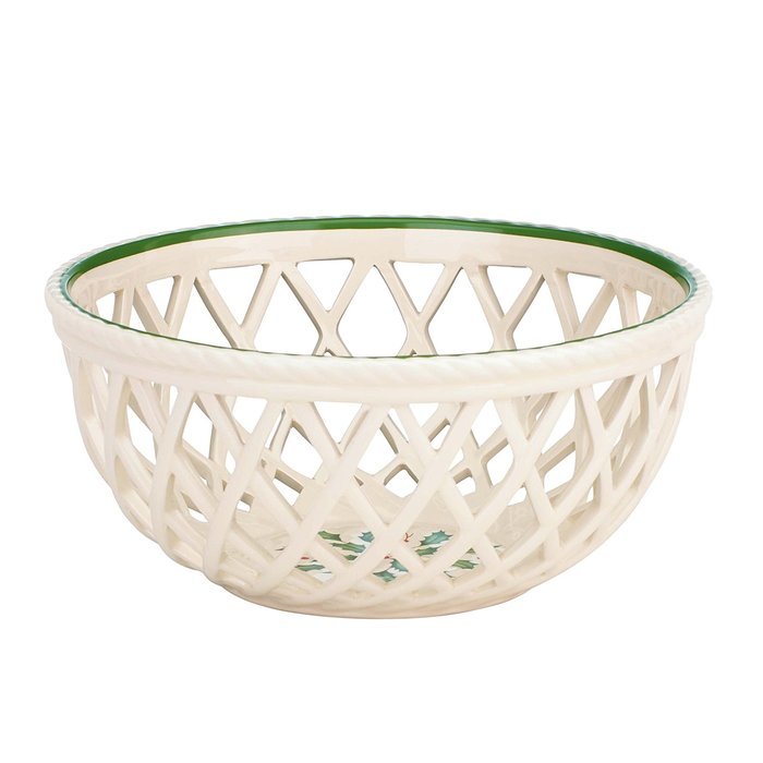 Lenox Holiday Gravy Boat with Stand,Ivory N45
