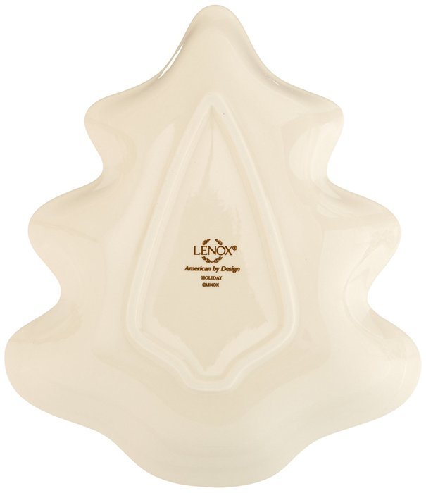 Lenox Holiday Gravy Boat with Stand,Ivory N59