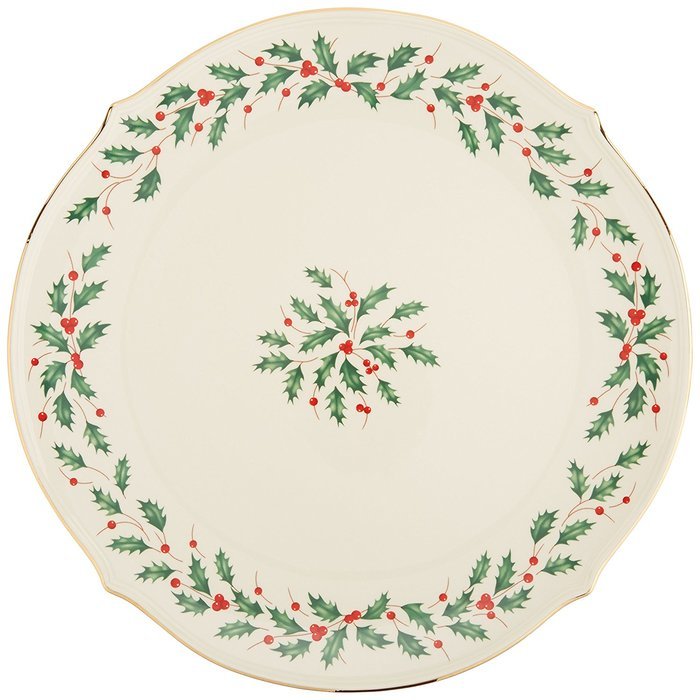 Lenox Holiday Gravy Boat with Stand,Ivory N63
