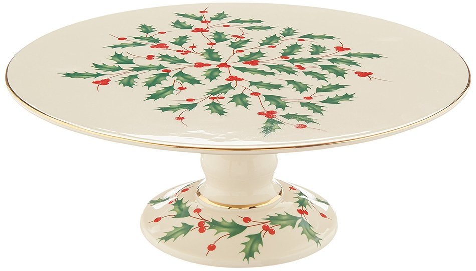 Lenox Holiday Gravy Boat with Stand,Ivory N67