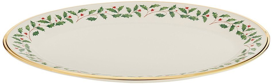 Lenox Holiday Gravy Boat with Stand,Ivory N76