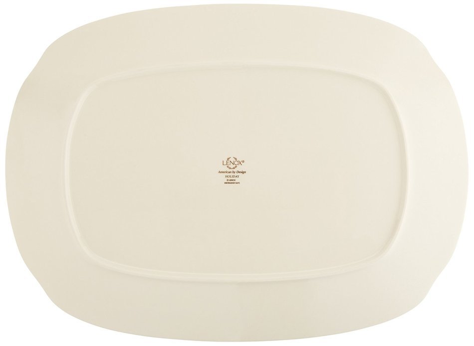 Lenox Holiday Gravy Boat with Stand,Ivory N84