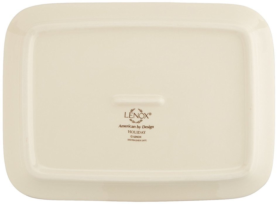 Lenox Holiday Gravy Boat with Stand,Ivory N89