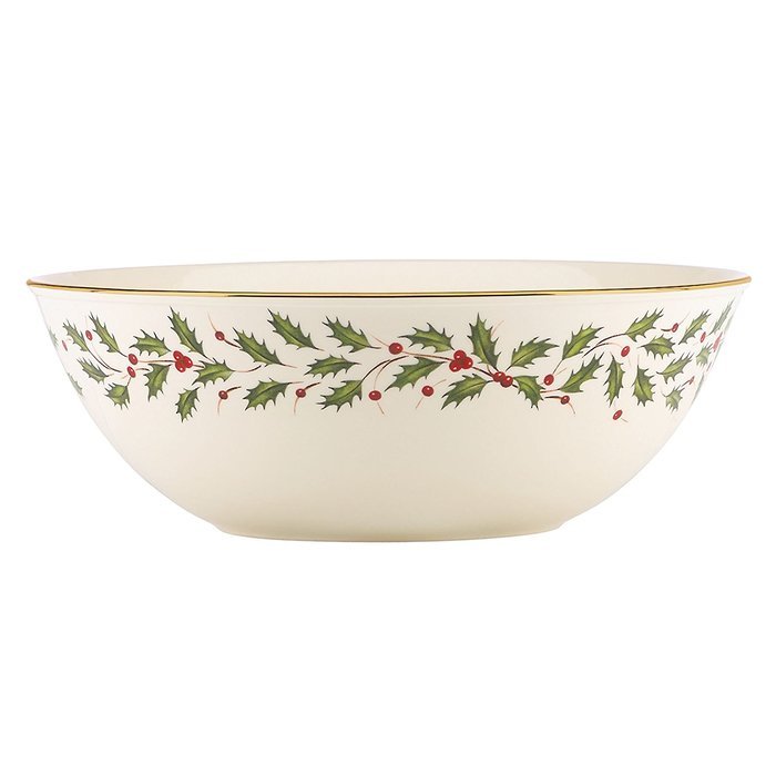 Lenox Holiday Gravy Boat with Stand,Ivory N111