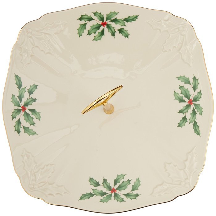 Lenox Holiday Gravy Boat with Stand,Ivory N118