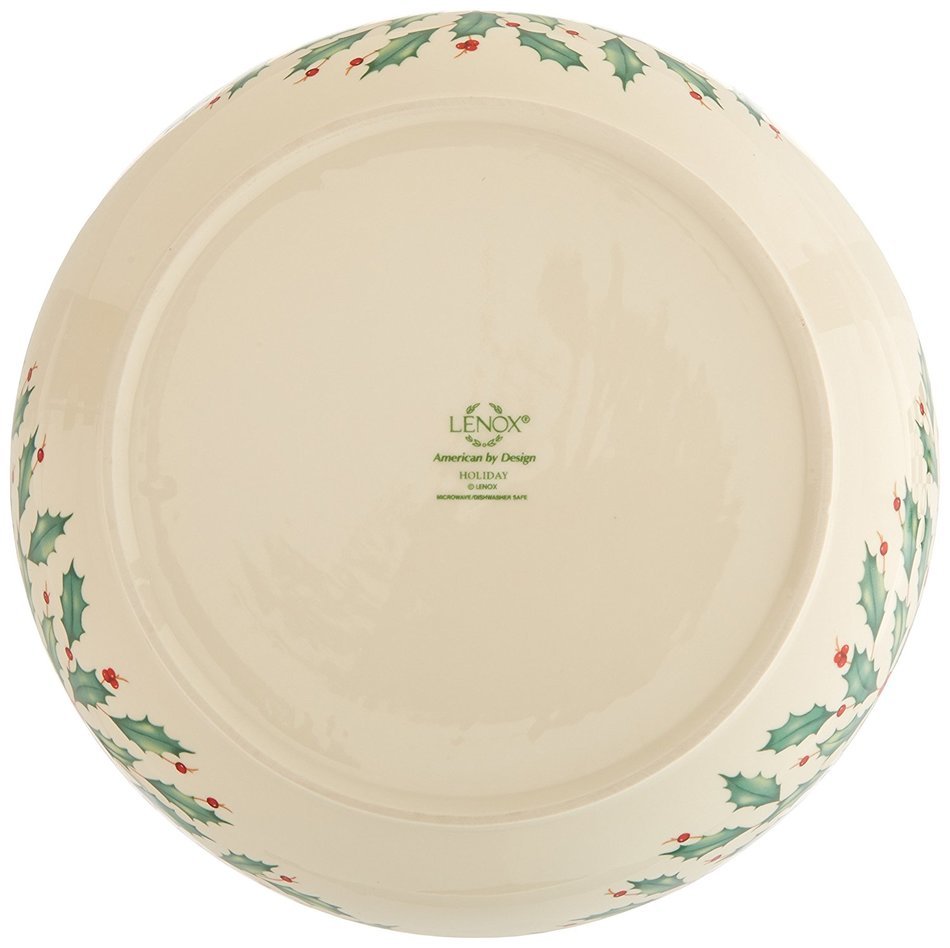 Lenox Holiday Gravy Boat with Stand,Ivory N125
