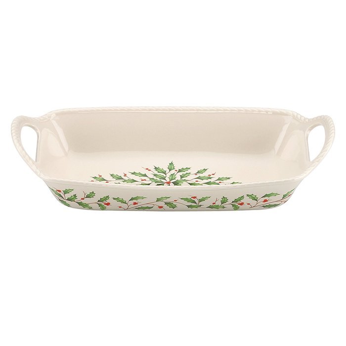 Lenox Holiday Gravy Boat with Stand,Ivory N126