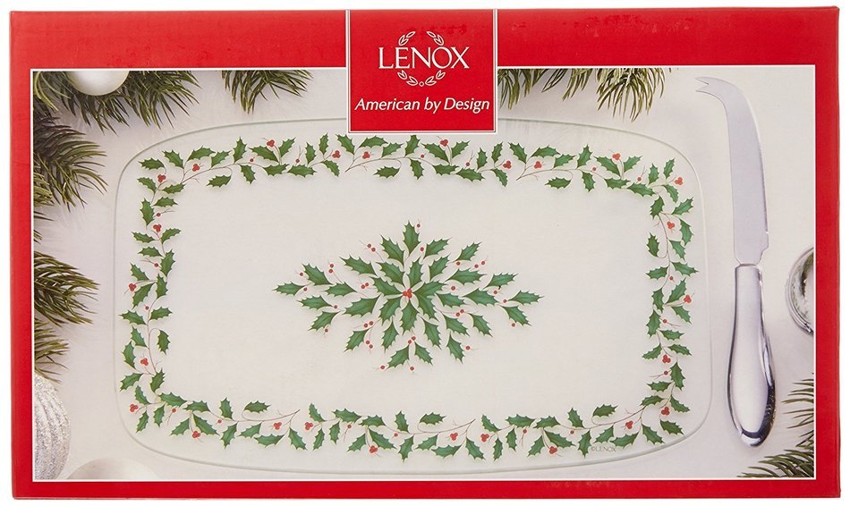 Lenox Holiday Gravy Boat with Stand,Ivory N127