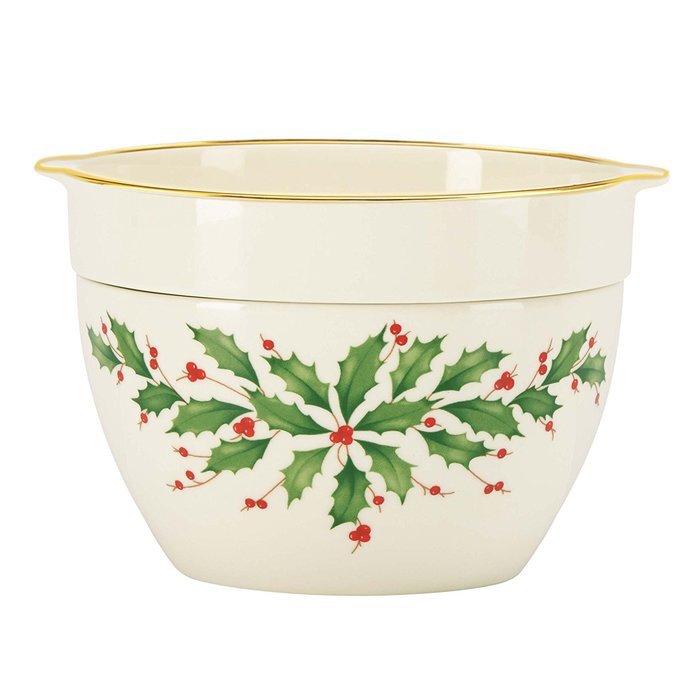 Lenox Holiday Gravy Boat with Stand,Ivory N138