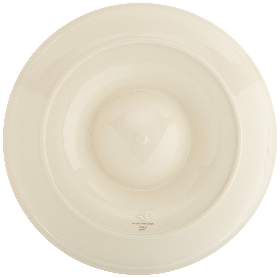 Lenox Holiday Gravy Boat with Stand,Ivory N161