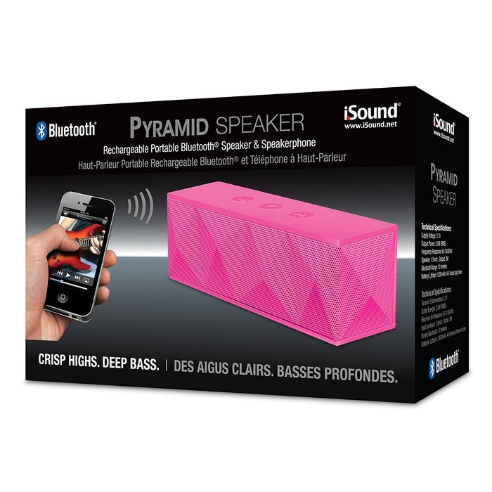 iSound Pyramid Bluetooth Speaker with Microphone (pink) N2
