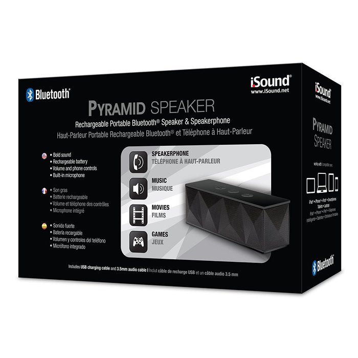 iSound Pyramid Bluetooth Speaker with Microphone (pink) N9
