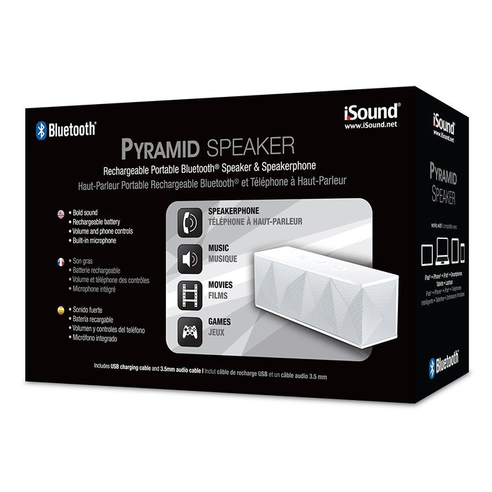 iSound Pyramid Bluetooth Speaker with Microphone (pink) N12