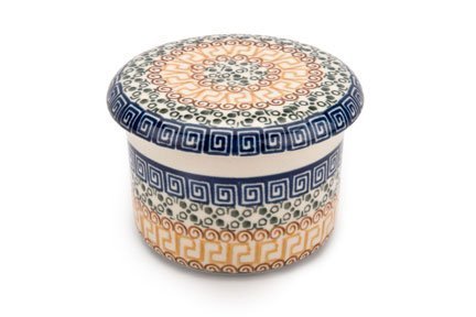 Polish Pottery Athena French Butter Dish