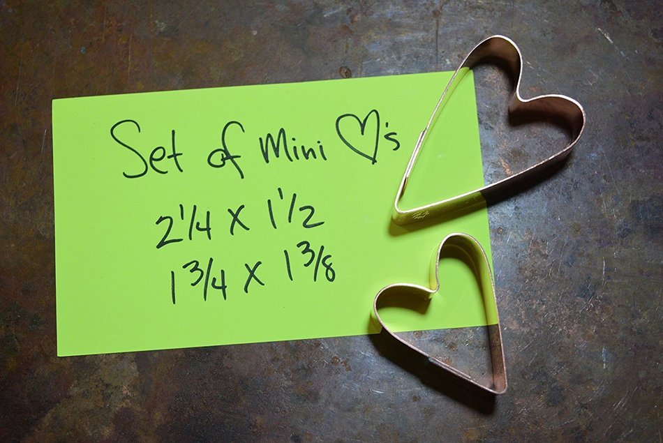 Set of Mini Heart, Hearts Cookie Cutters N2