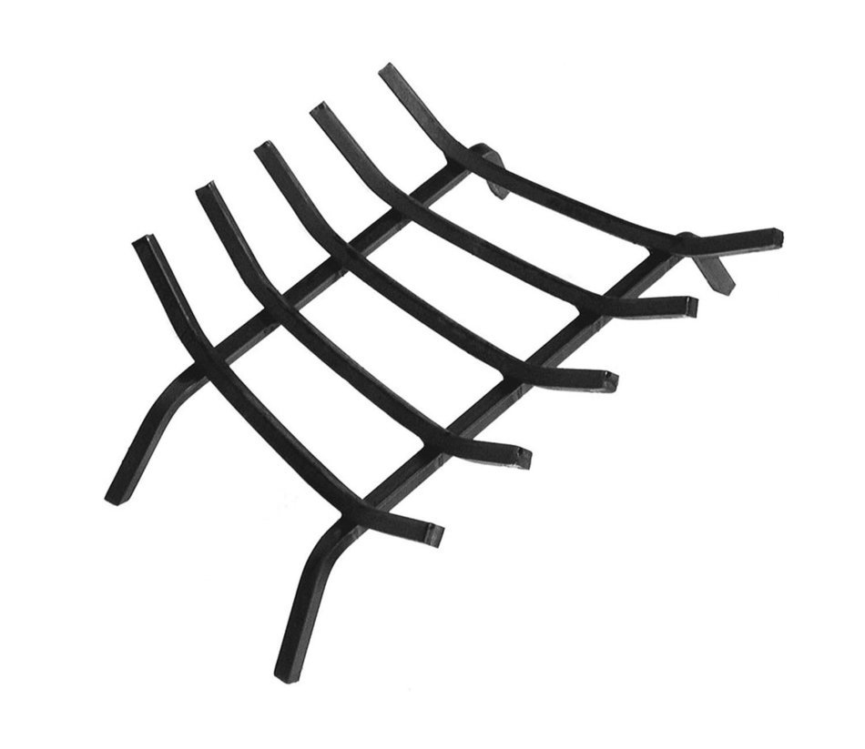 5 Bar Steel Grate in Black