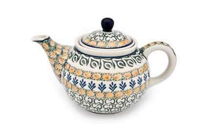 Polish Pottery Herb Garden Small Teapot