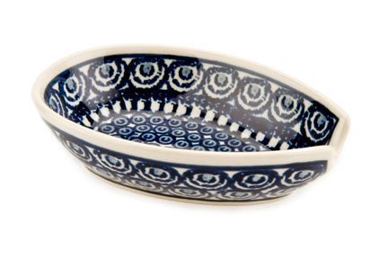 Polish Pottery Pearl Small Spoon Rest