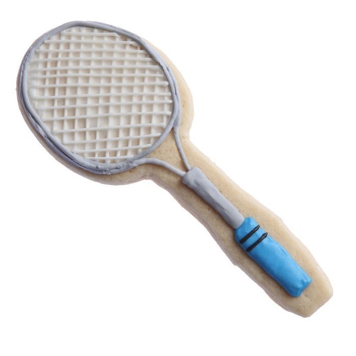 Badminton Tennis Racket Cookie Cutter 4 in N2