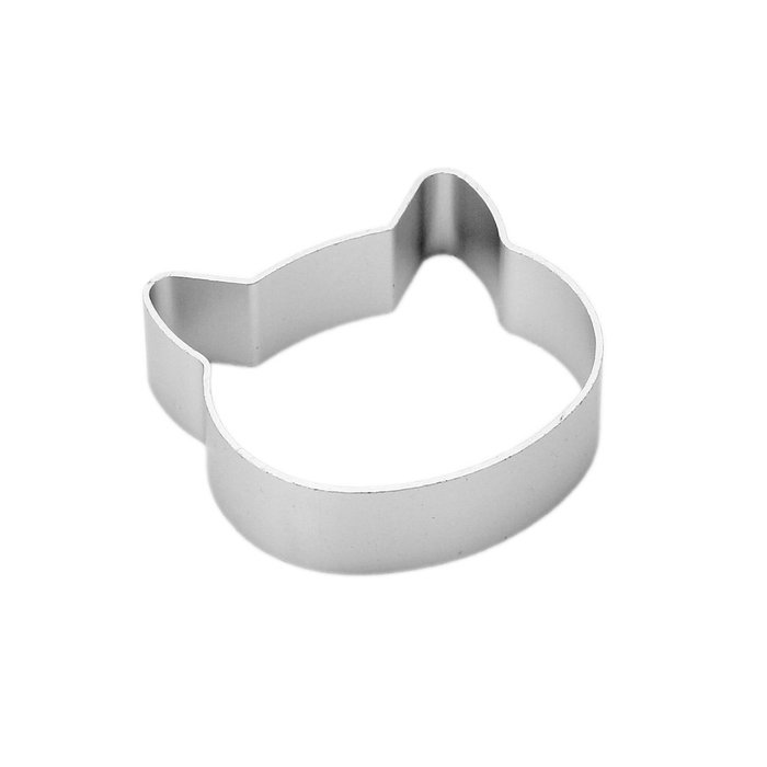 DUFUSTORE 1pcs Cat Head Alloy Cookie Cake Jelly Cutter Tin Mold Mould Tool
