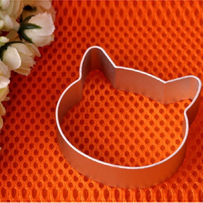 DUFUSTORE 1pcs Cat Head Alloy Cookie Cake Jelly Cutter Tin Mold Mould Tool N4