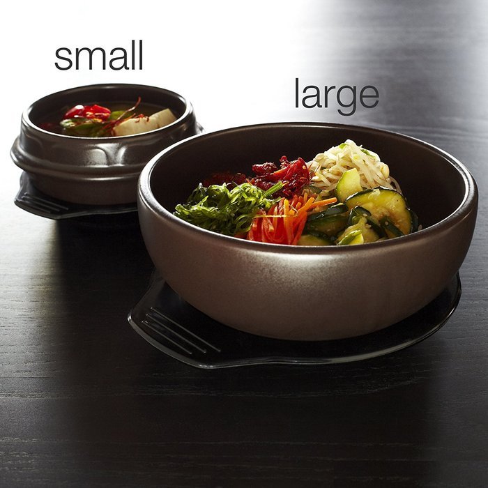 Crazy Korean Cooking Korean Stone Bowl - Family Pot Large, No Lid N13
