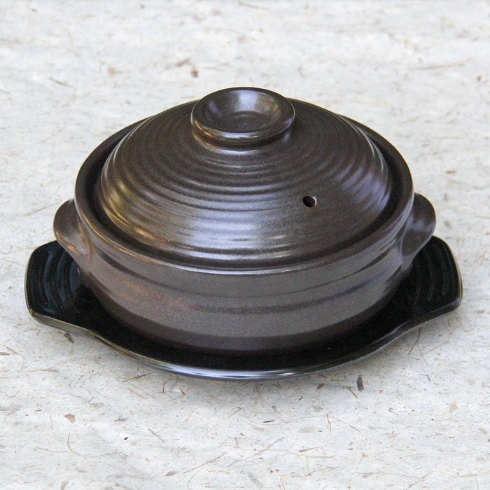 Crazy Korean Cooking Korean Stone Bowl - Family Pot Large, No Lid N22