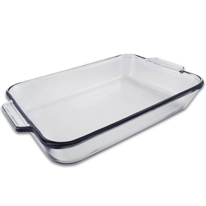 5 Quart - Oblong Clear Glass Baking Dish - 11" x 15"