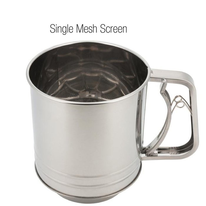 Cooking Classic Stainless Steel Flour Sifter,5 Cup,single Mesh Screen