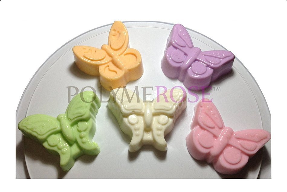 Silicone BUTTERFLIES Mold Pan for Cake Baking, Desserts, Muffins, Jello, Cupcakes and Crafts. By Polymerose T.M... N2