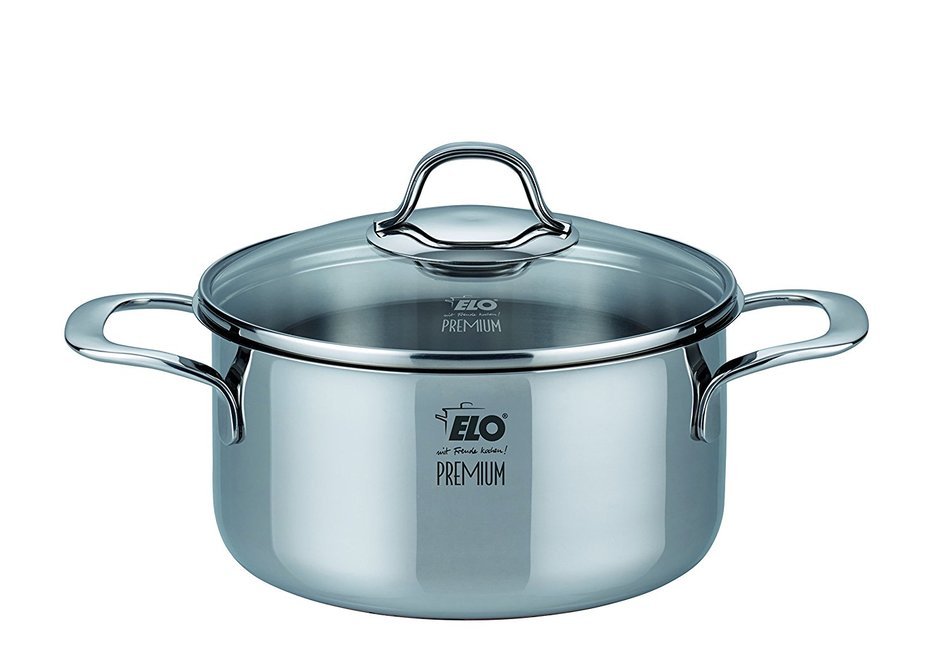 ELO Premium Silicano Plus Stainless Steel Kitchen Induction Cookware Pots and Pans Set with Oil Measuring System... N13