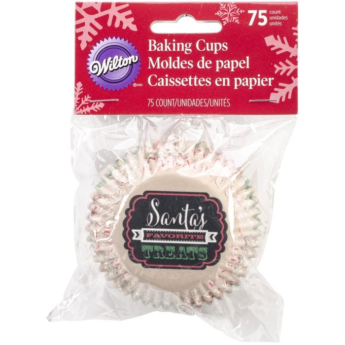 Wilton 415-2608 75 Count Christmas Holiday Sweet Swap Standard Baking Cups