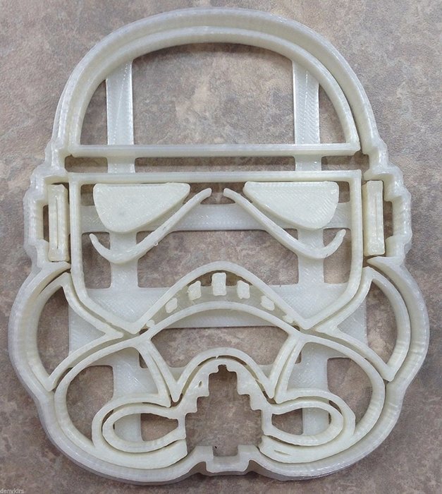 New Design Star Wars Storm Trooper Cookie Cutter - 3D Printed Plastic(Small)