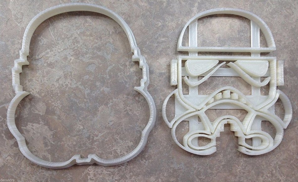 New Design Star Wars Storm Trooper Cookie Cutter - 3D Printed Plastic(Small) N2