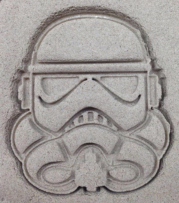 New Design Star Wars Storm Trooper Cookie Cutter - 3D Printed Plastic(Small) N4