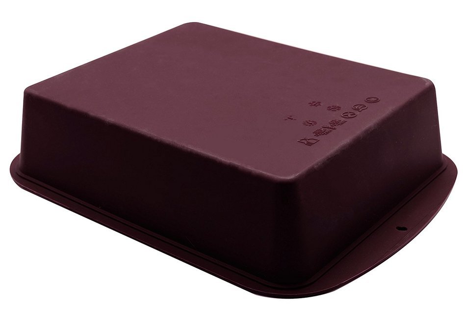 Marathon Housewares KW200015AU Premium Silicone Deep Dish Casserole Pan, Aubergine N2