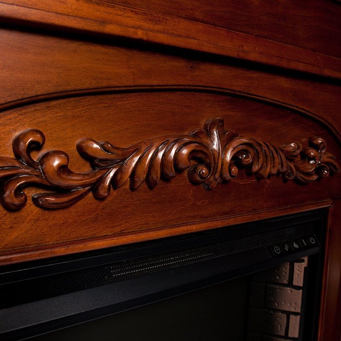 Chantilly Bookcase Electric Fireplace - Autumn Oak N4