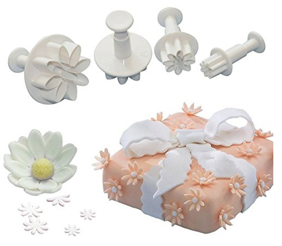 Fashionclubs 3pcs Bow Knot Biscuit Cookie Fondant Plunger Cutter Mold (D) N2
