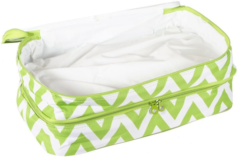 Ever Moda Casserole Tote Bag, Zig Zag Chevron (Purple) N46
