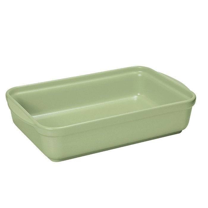 French Home 10-inch Sage Green Rectangular Baking Dish