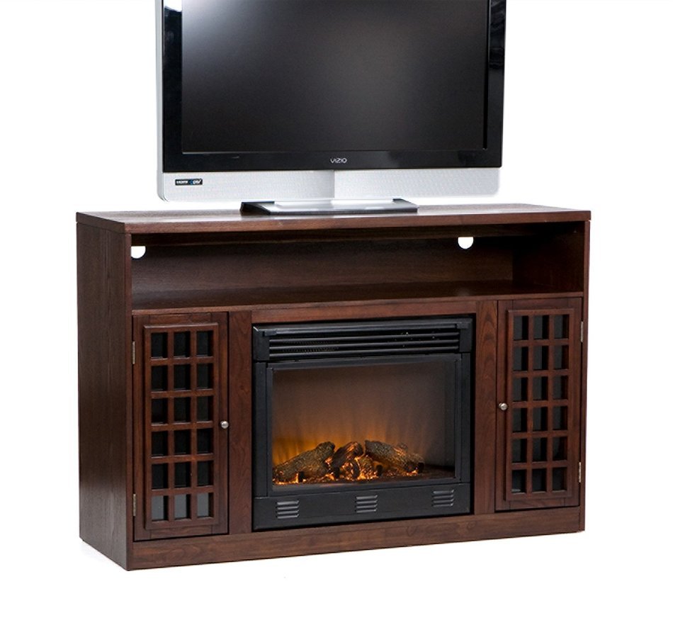 Akita Espresso Media Electric Fireplace