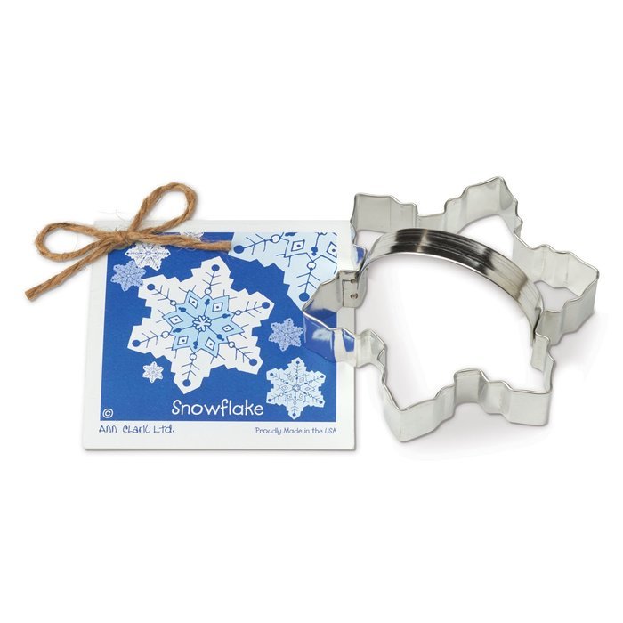 Snowflake Cookie and Fondant Cutter - Ann Clark - 4.4 Inches - US Tin Plated Steel N3
