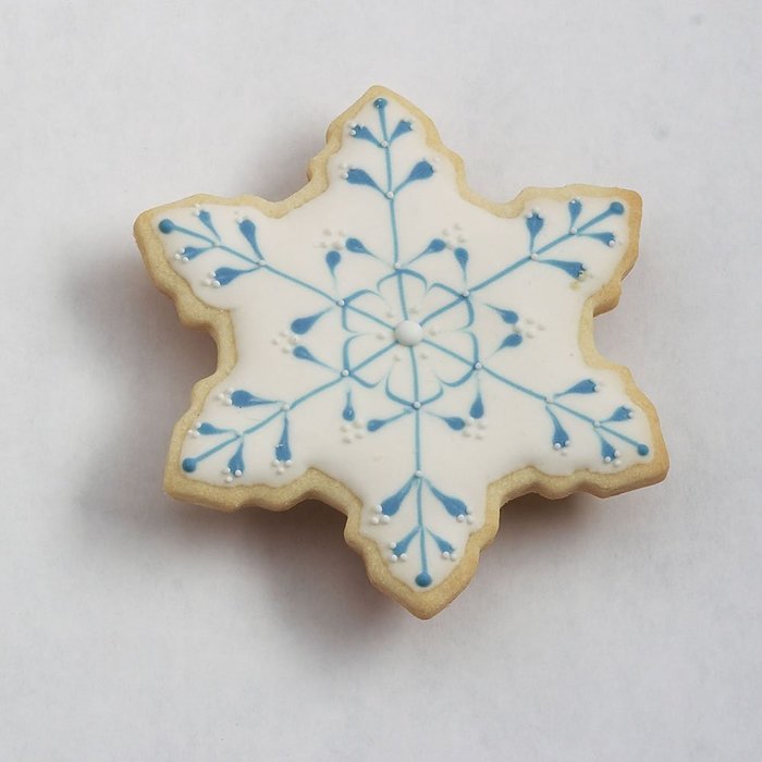 Snowflake Cookie and Fondant Cutter - Ann Clark - 4.4 Inches - US Tin Plated Steel N4