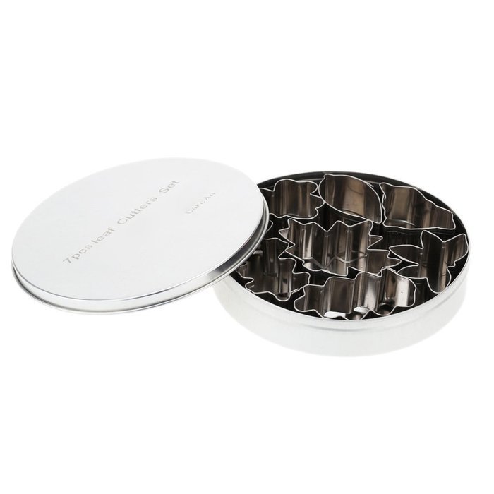 OKUBOX BT06 7pcs/set Stainless Steel Cake Fondant Cookie Biscuit Candy Mould Mold Cutters Leaves Shapes DIY Decorating...