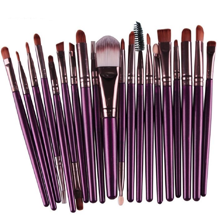 Make Up Brush Set,Mikey Store 20 pcs Makeup Brush Set tools Make-up Toiletry Kit Wool (Gold ) N2