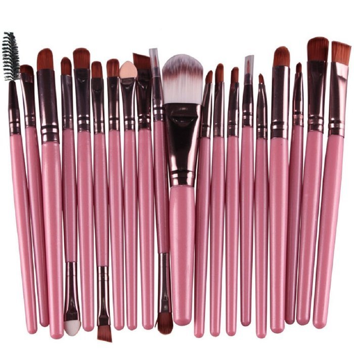 Make Up Brush Set,Mikey Store 20 pcs Makeup Brush Set tools Make-up Toiletry Kit Wool (Gold ) N4