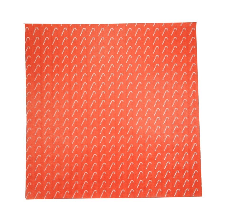 Regency Wraps RW376CC-50 Treat Sheets, Festive Candy Cane Pattern, Set of 50 Liners