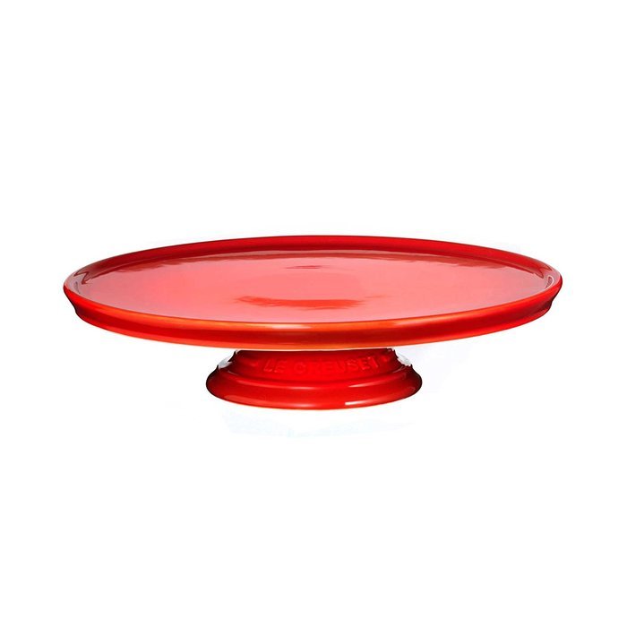 Le Creuset Stoneware Dessert/Cake Stand, Cerise (Cherry Red)